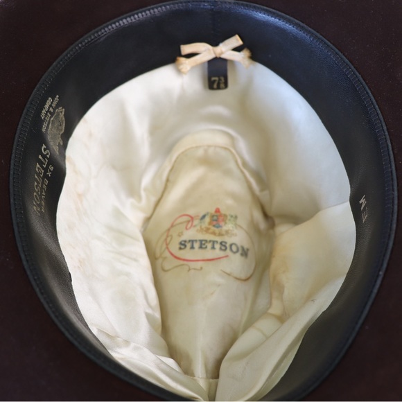 Vintage Stetson 3X Beaver Fedora Quality Fur Felt Hat Size 7 3/8” - Picture 7 of 10